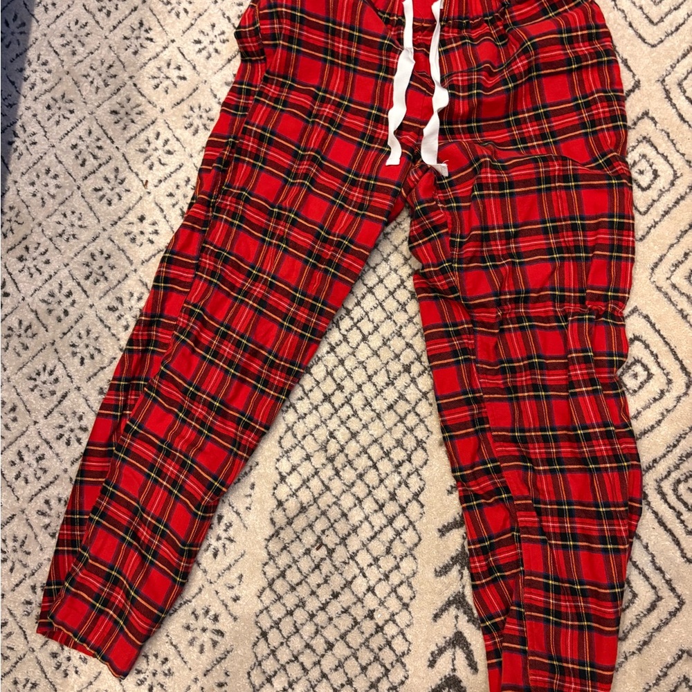 J. Crew Red Plaid Men's Pajama Pants